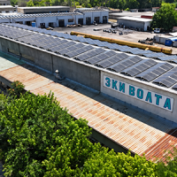 ЗКИ Волта - фотоволтаична система 299,2 kWp със система за съхранение 336 kWh